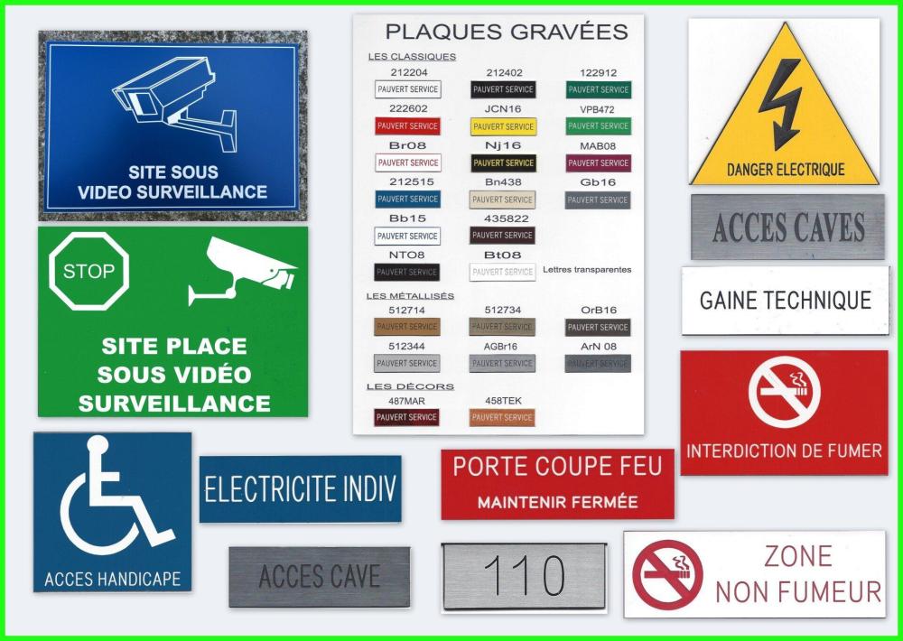 plaques gravés