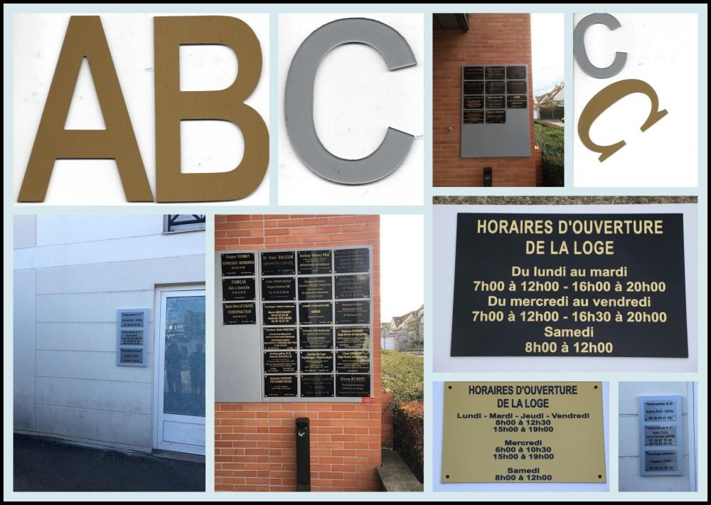 plaques professionnelles